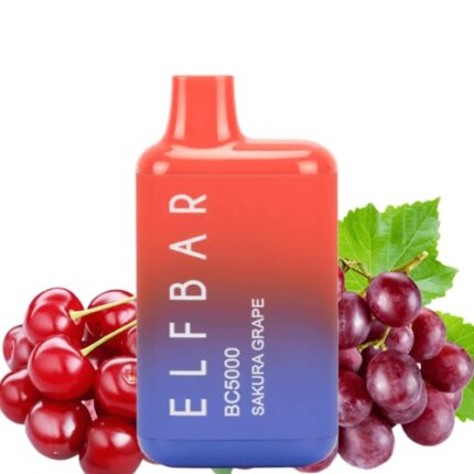 Elf Bar BC5000 Puffs Disposable Vape Device - Sakura Grape