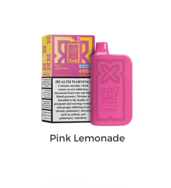 pod salt nexus 6000 puffs pink lemonade